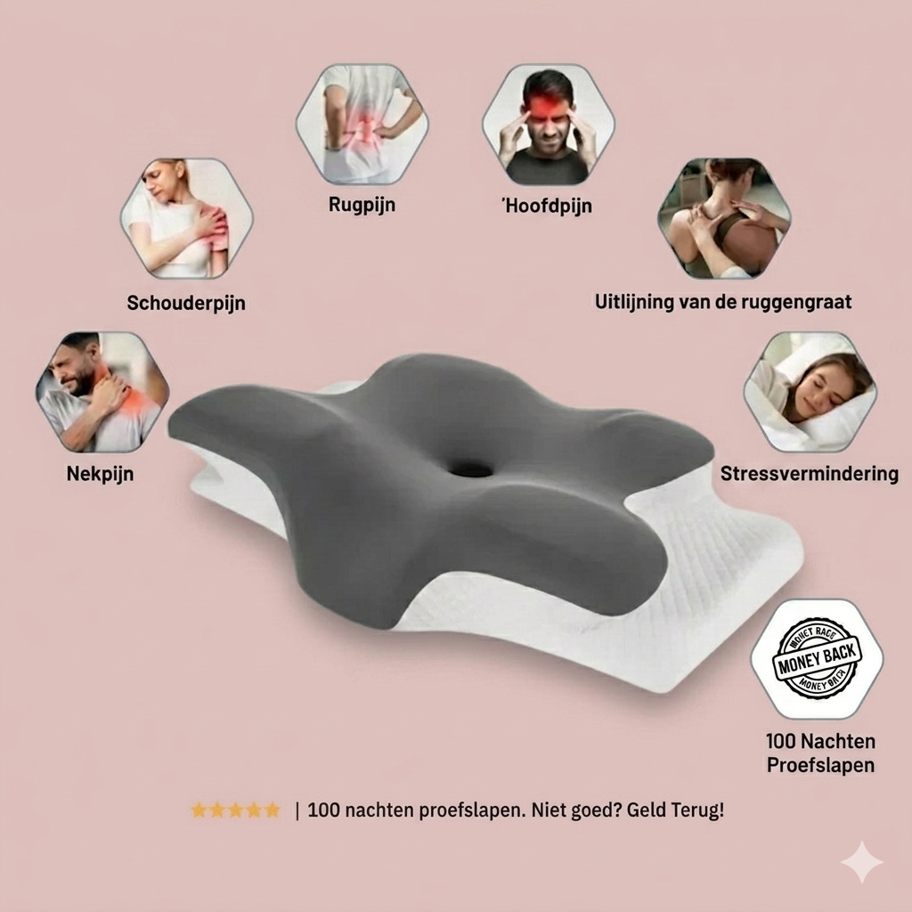 DreamAlign™ - Ergonomisch Nek- en Hoofdkussen